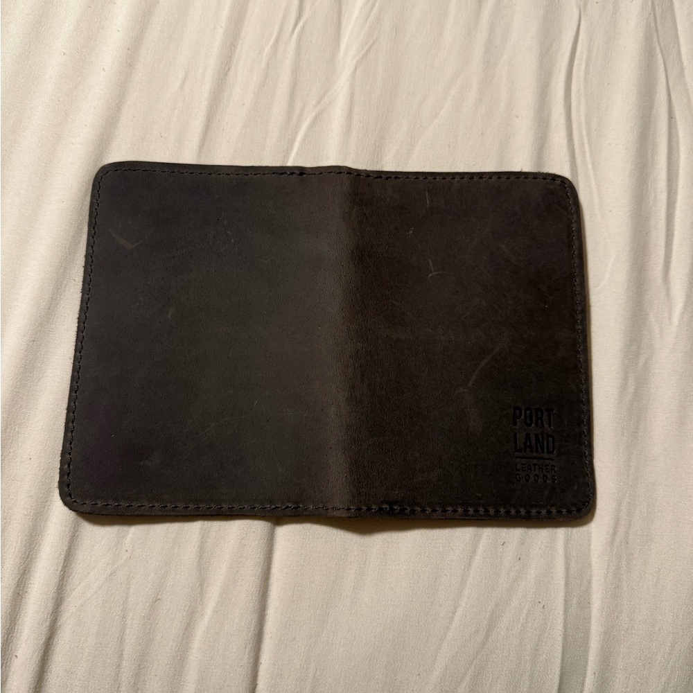 Portland Leather Passport Groupie Gray Wallet